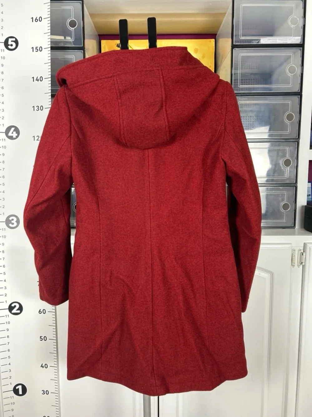 Double Breasted Hooded Pea Coat
